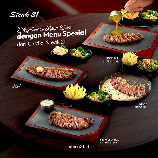 Menu Andalan Franchise Steak 21