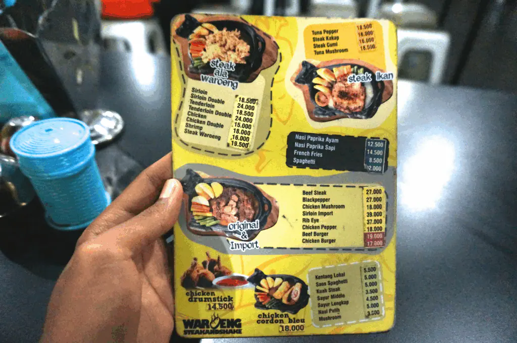 Franchise Waroeng Steak and Shake
