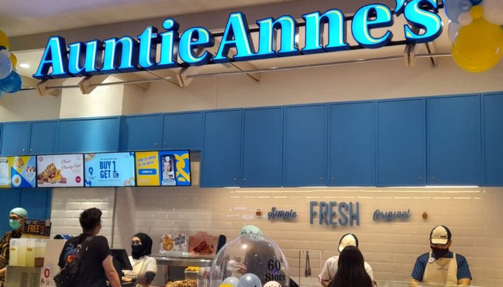 Rincian Biaya Awal Franchise Auntie Anne's