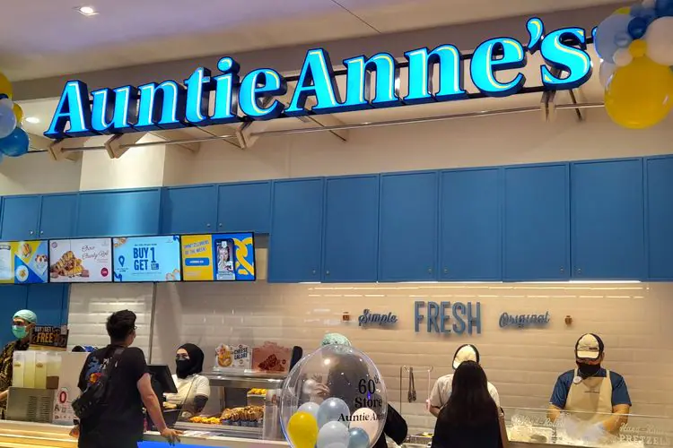 Rincian Biaya Awal Franchise Auntie Anne's